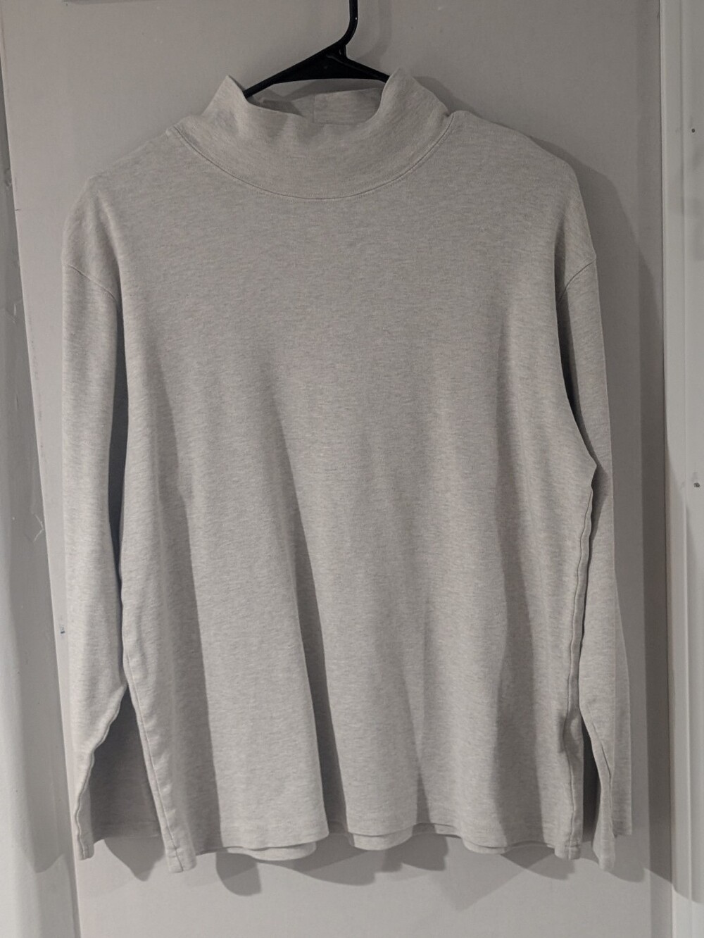Cotton 100% - Eddie Bauer Heather Gray Turtleneck Top